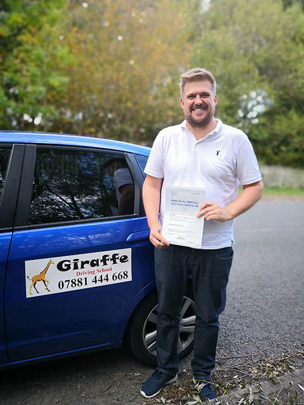 another pass with Giraffe driving school